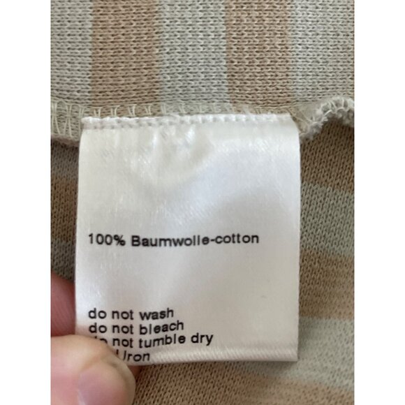 Akris Punto Patchwork Stripe Sleeveless Top Desert Sand Italian Fabric ‎ US 8 - Picture 7 of 11